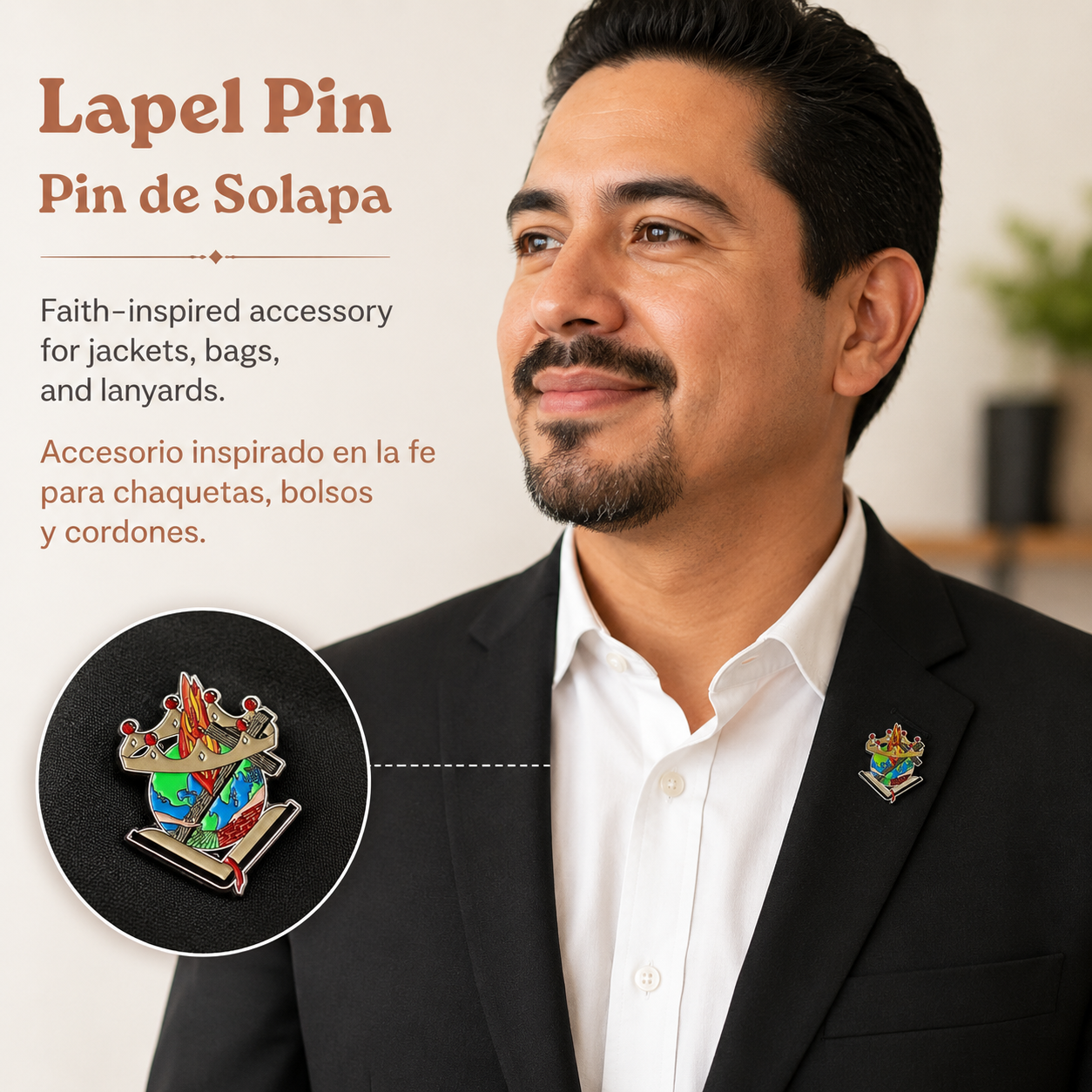 Pin con el Logotipo de la IAFCJ  |  IAFCJ Logo Pin