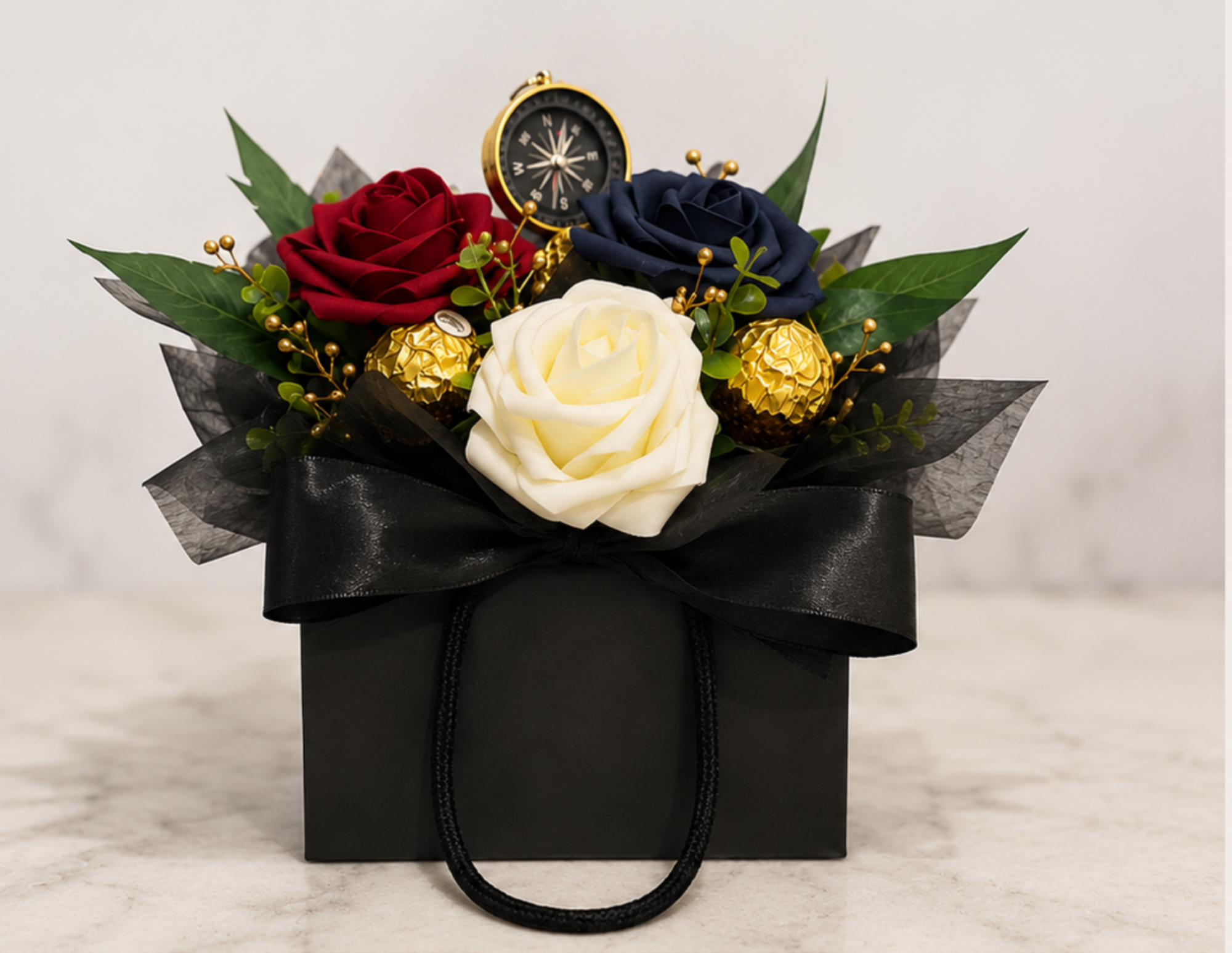 EADDEM Compass Keepsake Gift Arrangement / Arreglo Guía de Fe